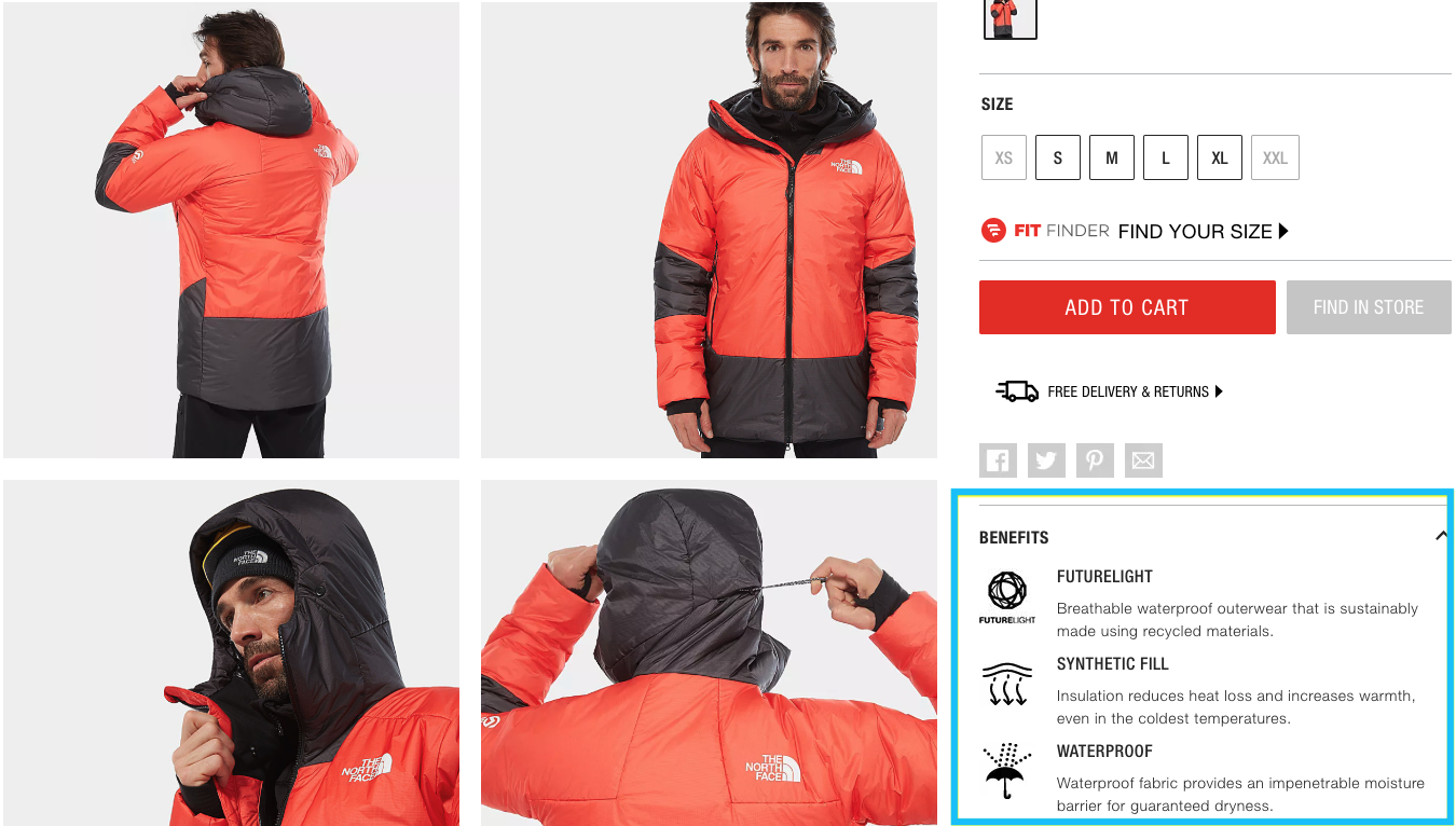 11 focusing effect north face marketing psychology